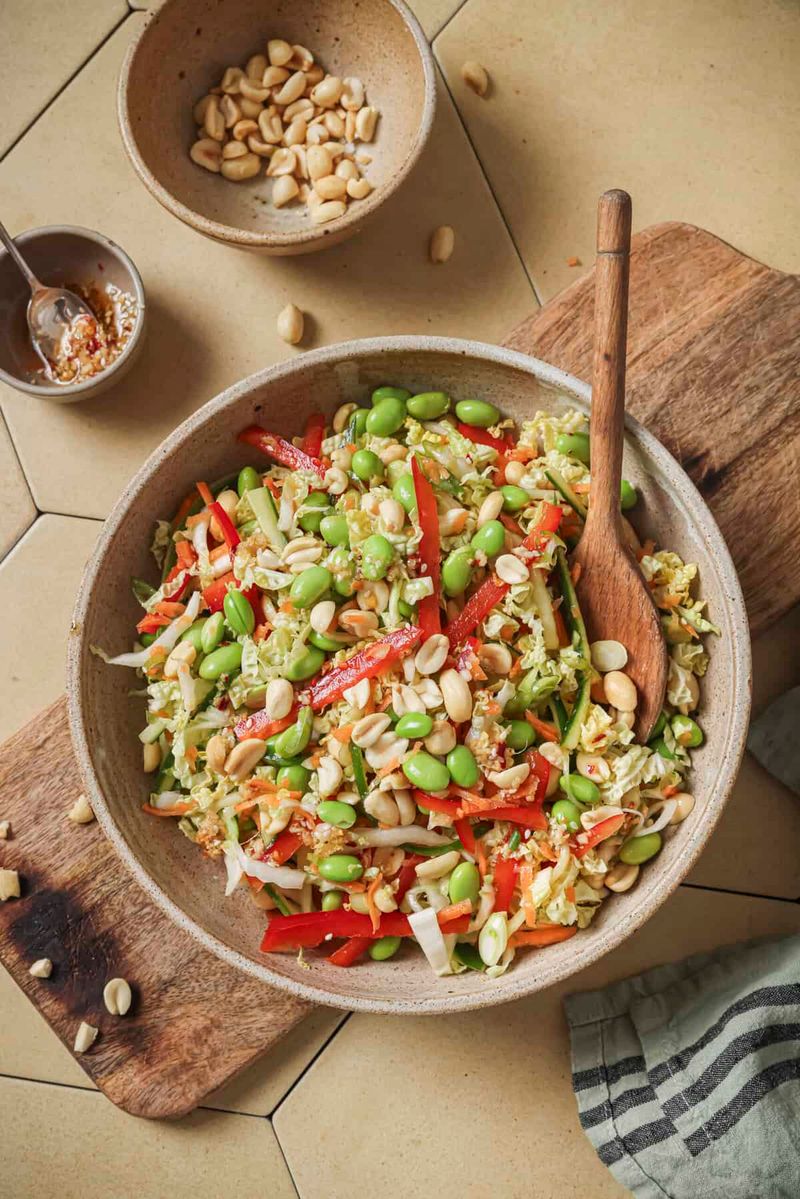 Asian Cabbage Slaw with Sesame Dressing