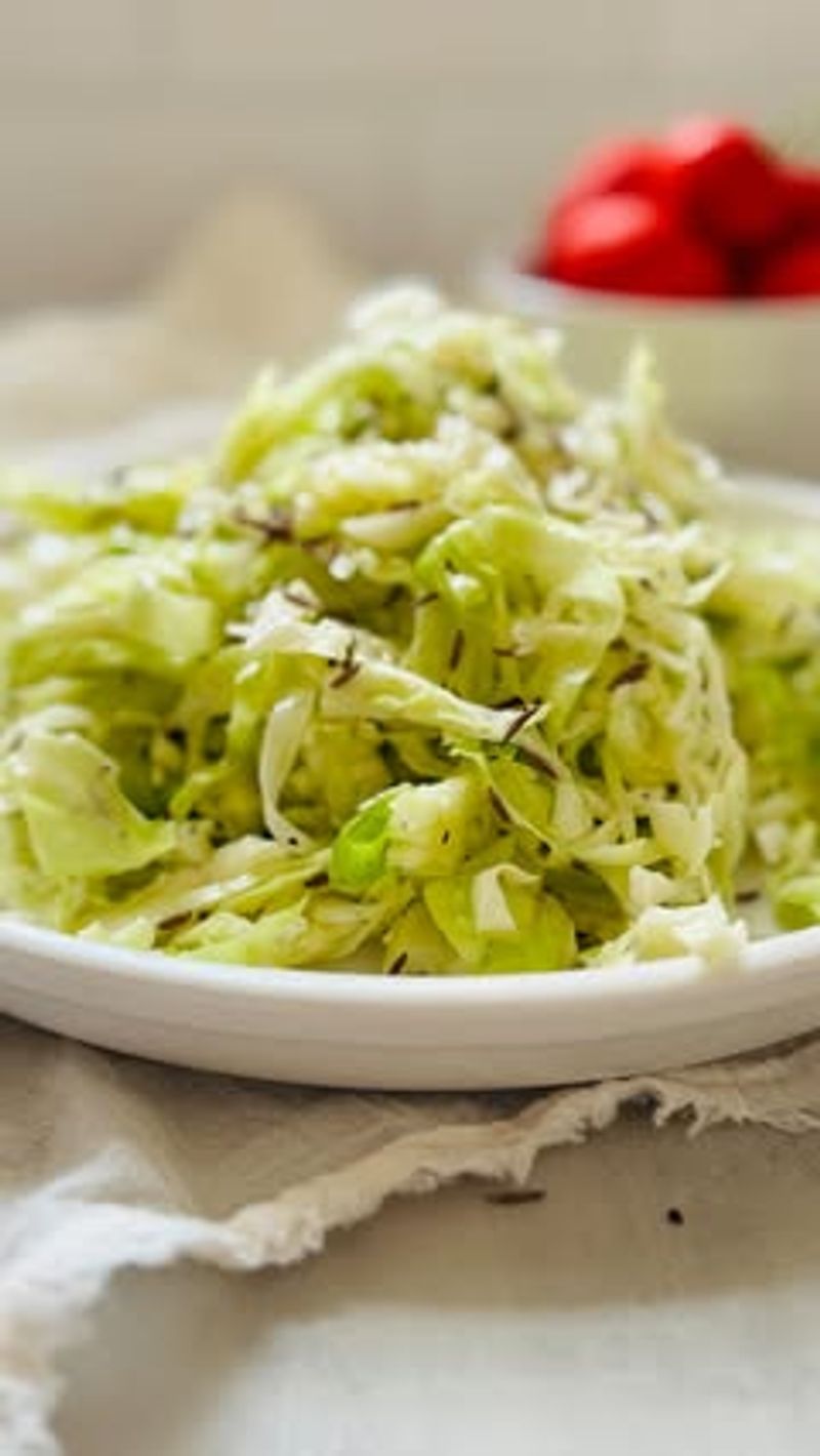 Sweet and Sour Cabbage with Caraway Seeds