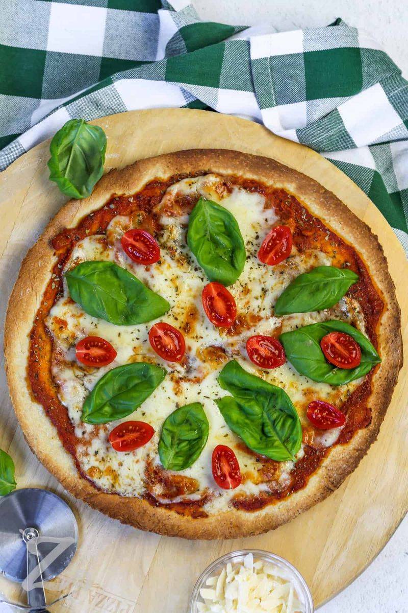 Fresh Basil Added After Baking