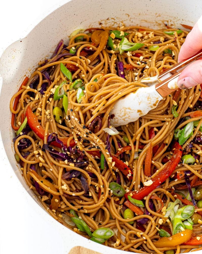 Egg Fried Noodles with Vegetables