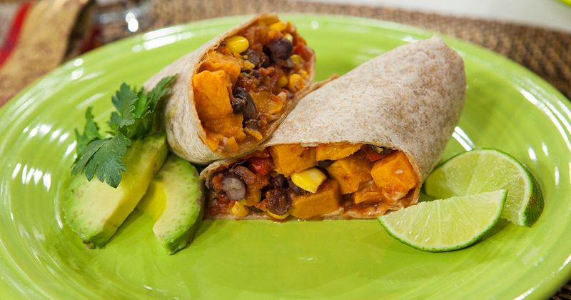 Sweet Potato And Black Bean Burrito