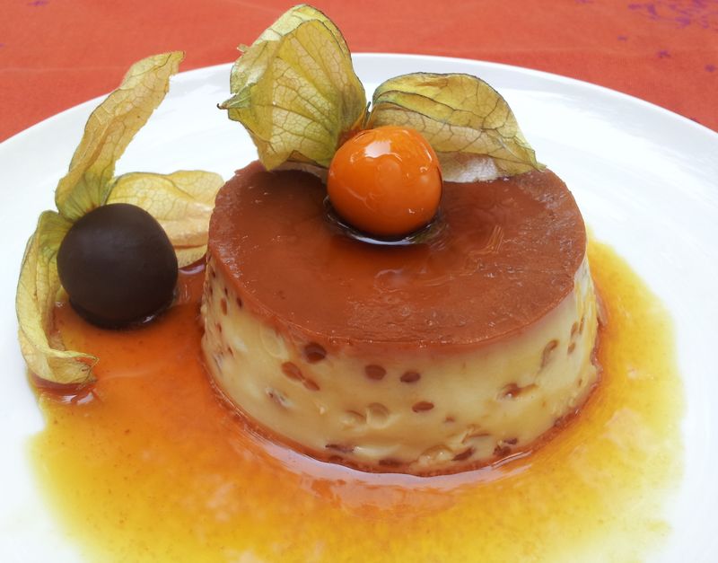 Physalis Caramel Pudding