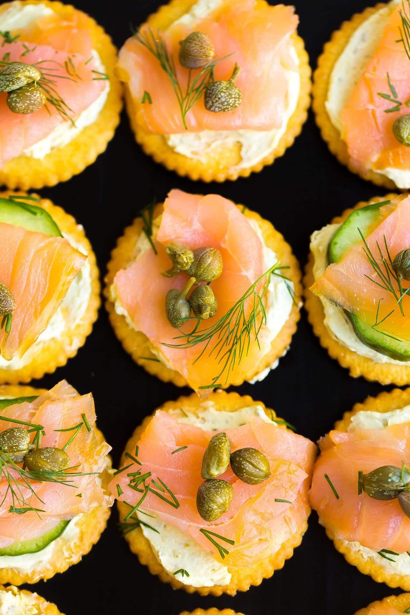 Smoked Salmon and Cream Cheese Tartlets