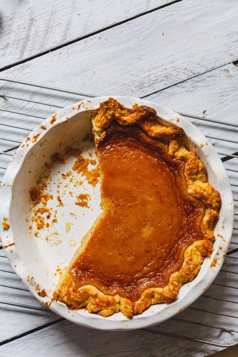 Salted Honey Pie with a Fluted Edge