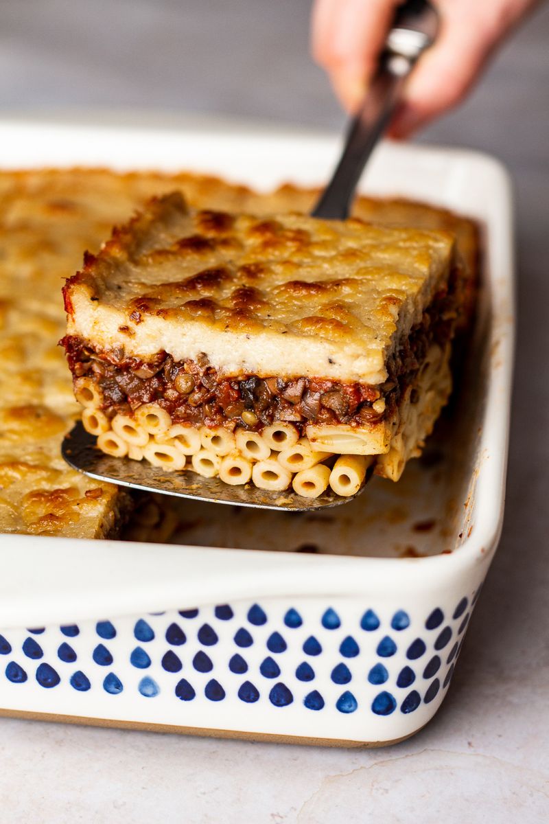 Greek Pastitsio-Style Vegetable Casserole