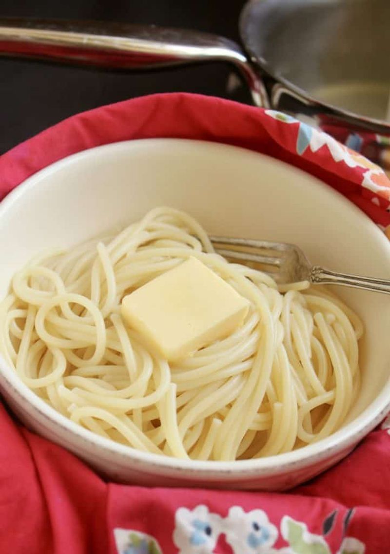 Plain Butter Noodles With Extra Butter