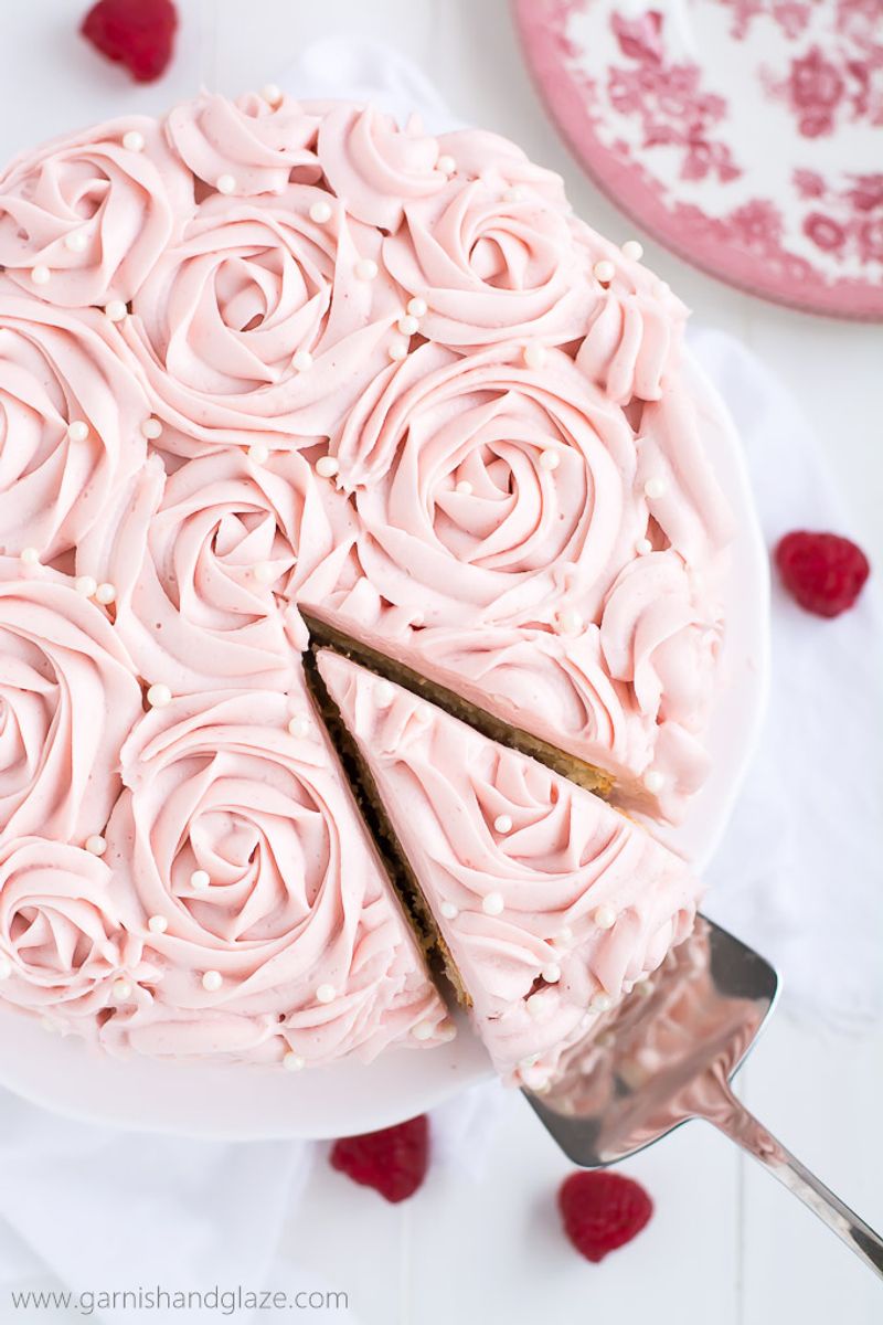 Raspberry Rose Cake
