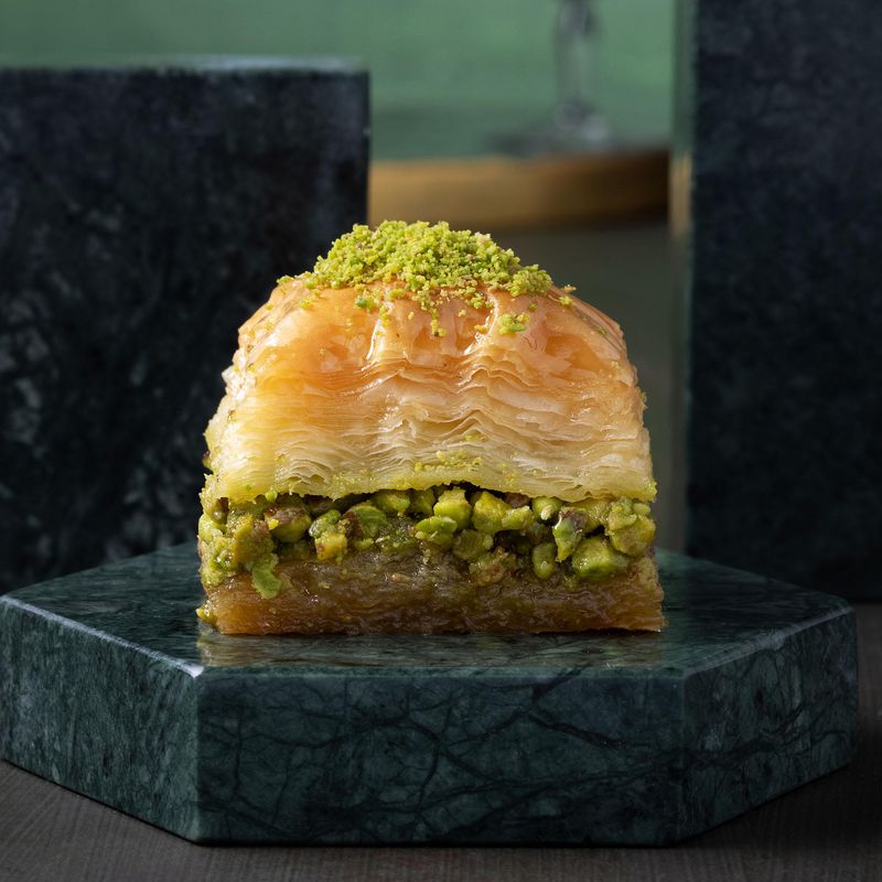 Pistachio and Rose Water Baklava