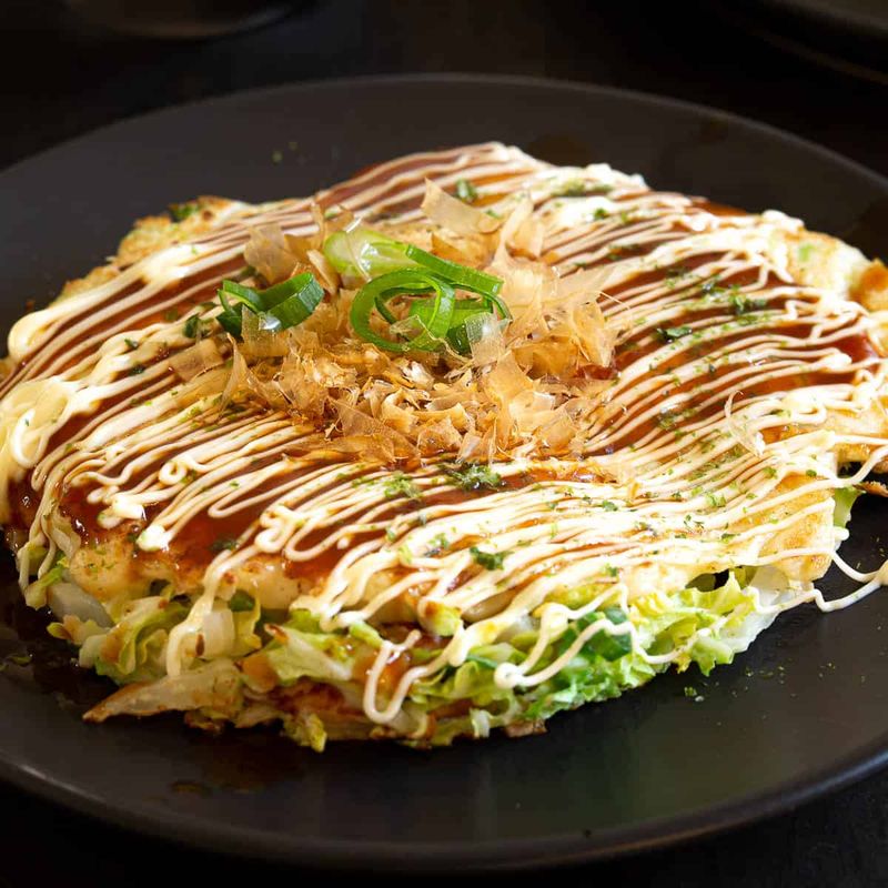 Okonomiyaki (Japanese Savory Pancake)