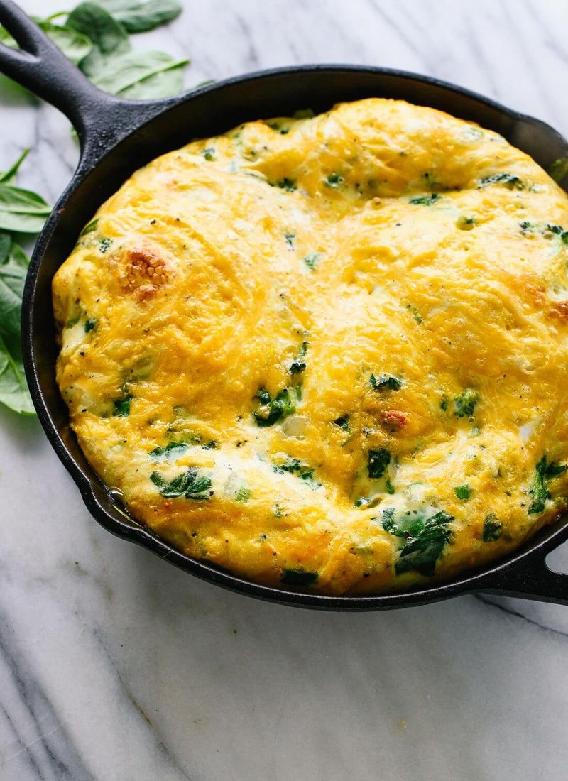 Cheddar Spinach Frittata