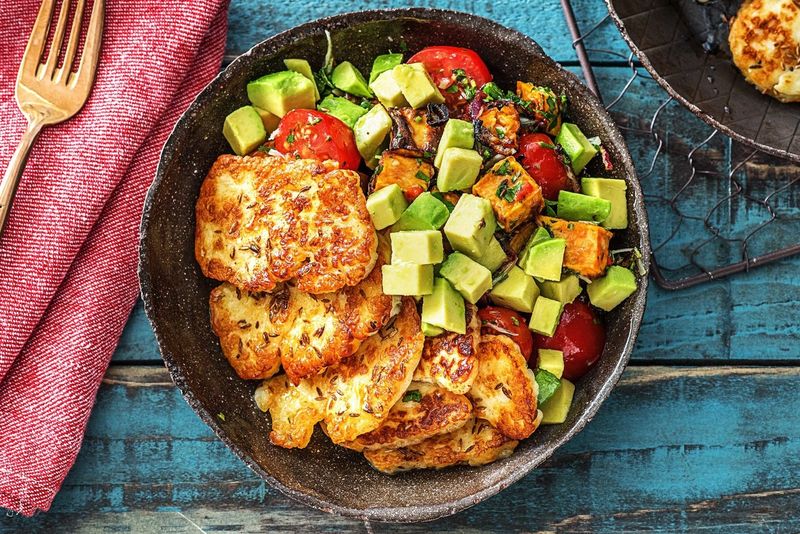 Halloumi Steak with Roasted Vegetables