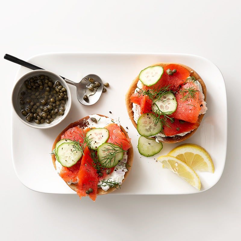 Bagel with Cream Cheese and Lox