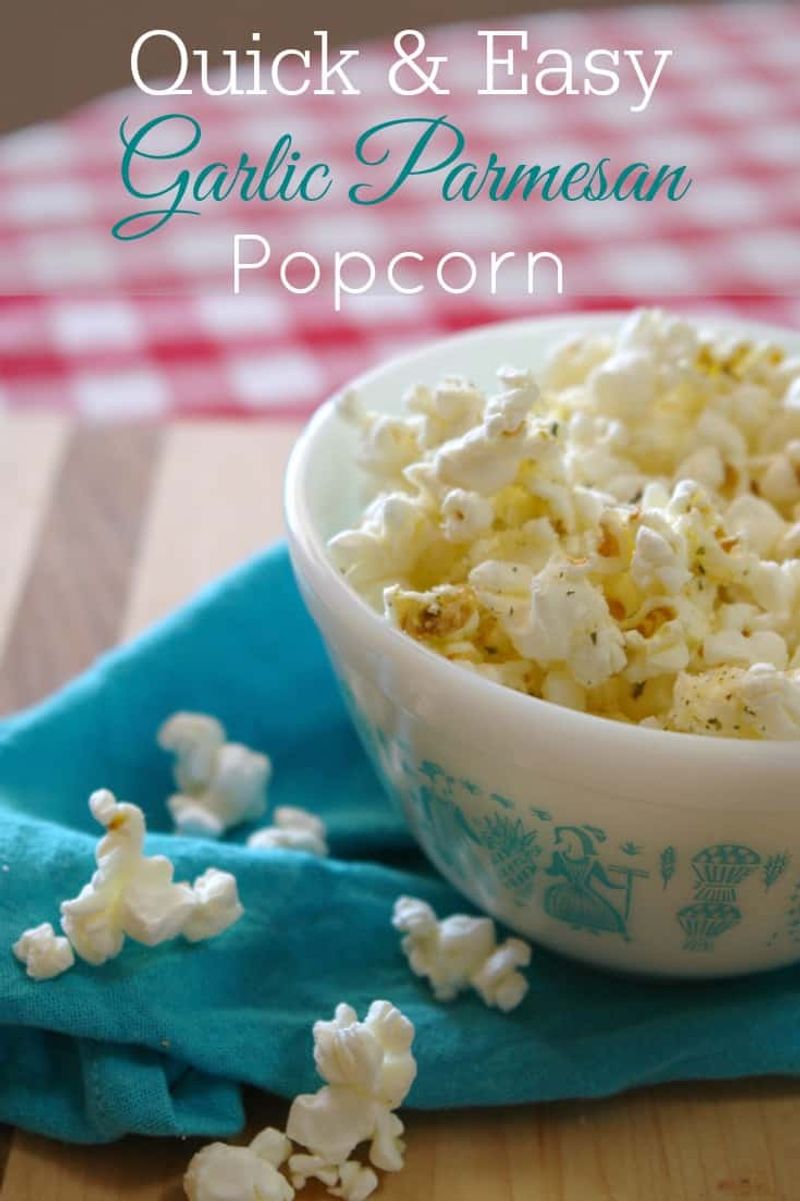 Popcorn with Parmesan and Garlic