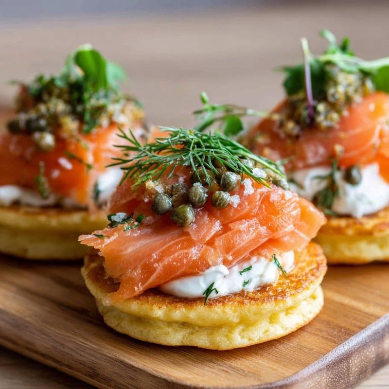 Smoked Salmon Blinis