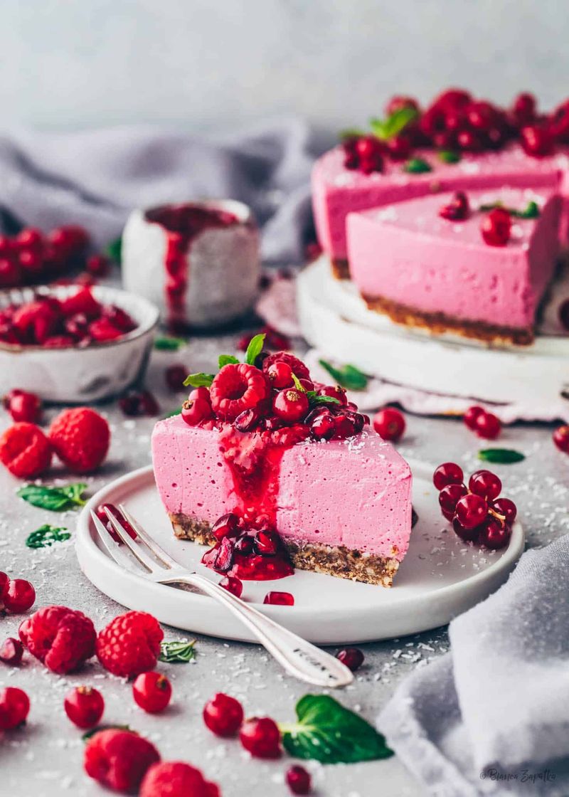 Vegan Raspberry Cheesecake