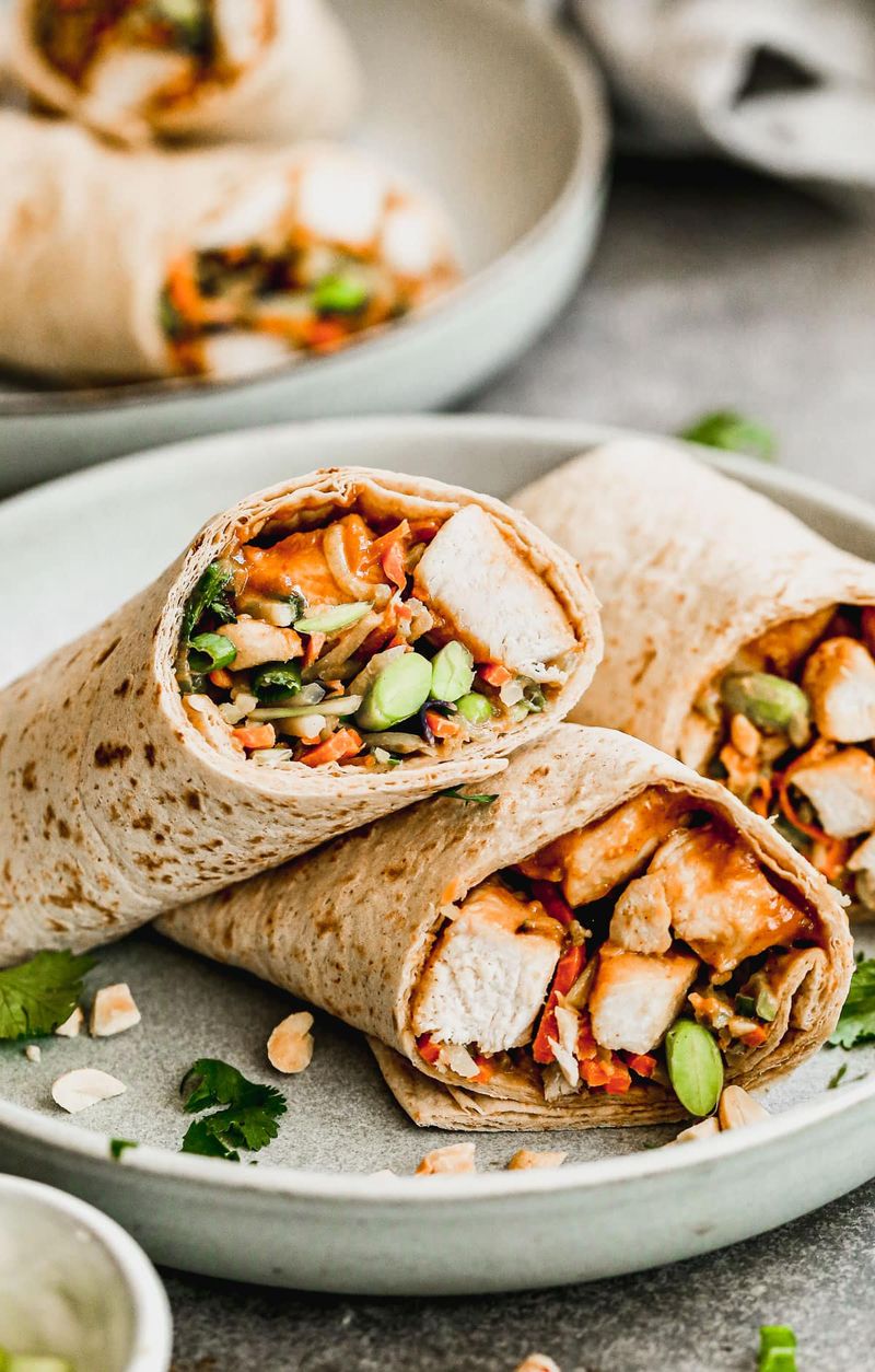 Asian-Style Teriyaki Chicken Wrap