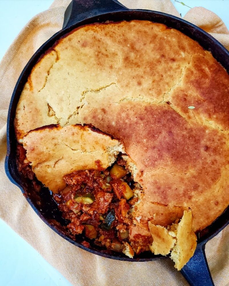 Skillet Chili with Cornbread