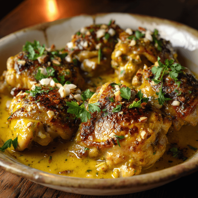 Pollo en Pepitoria (Chicken in Almond Sauce)