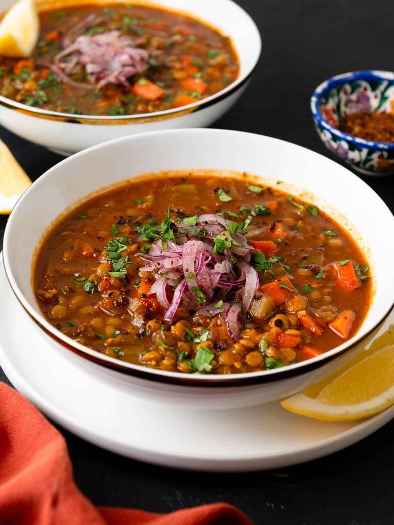 Moroccan Lentil and Vegetable Soup