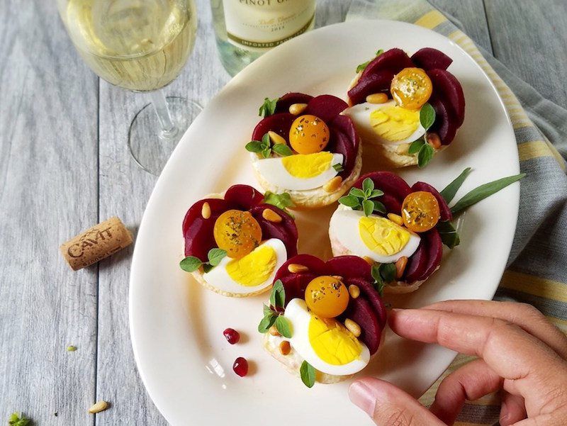 Roasted Beet and Goat Cheese Tartlets