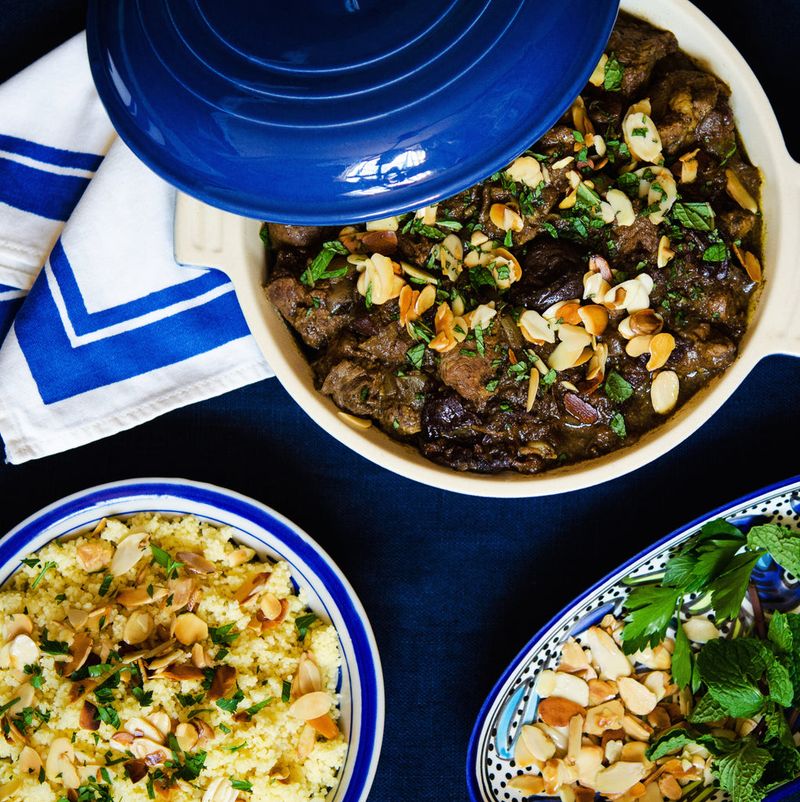 Lamb Tagine with Prunes and Almonds