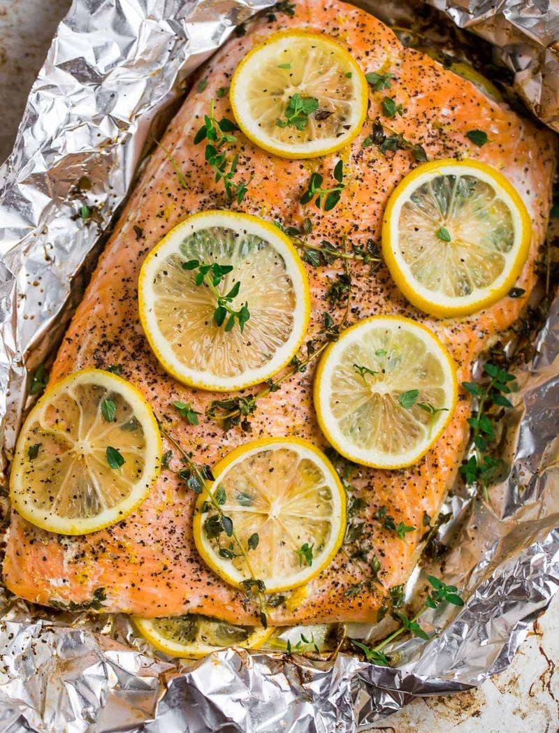 Lemon Herb Baked Salmon