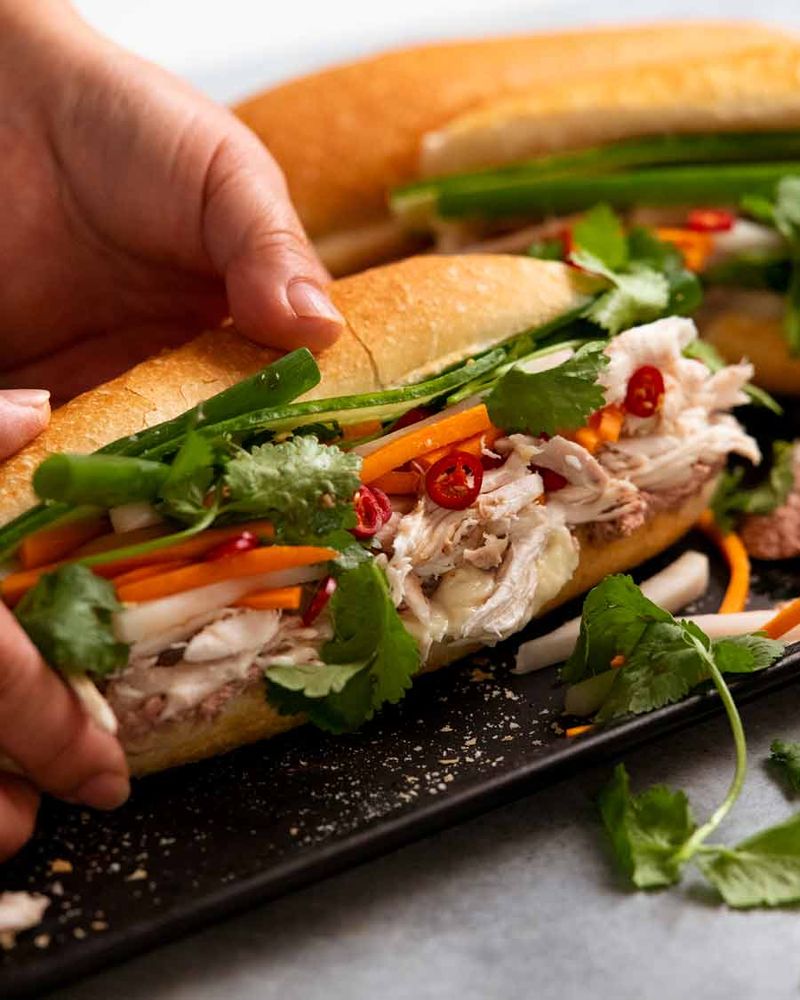 Chicken Banh Mi Sandwiches