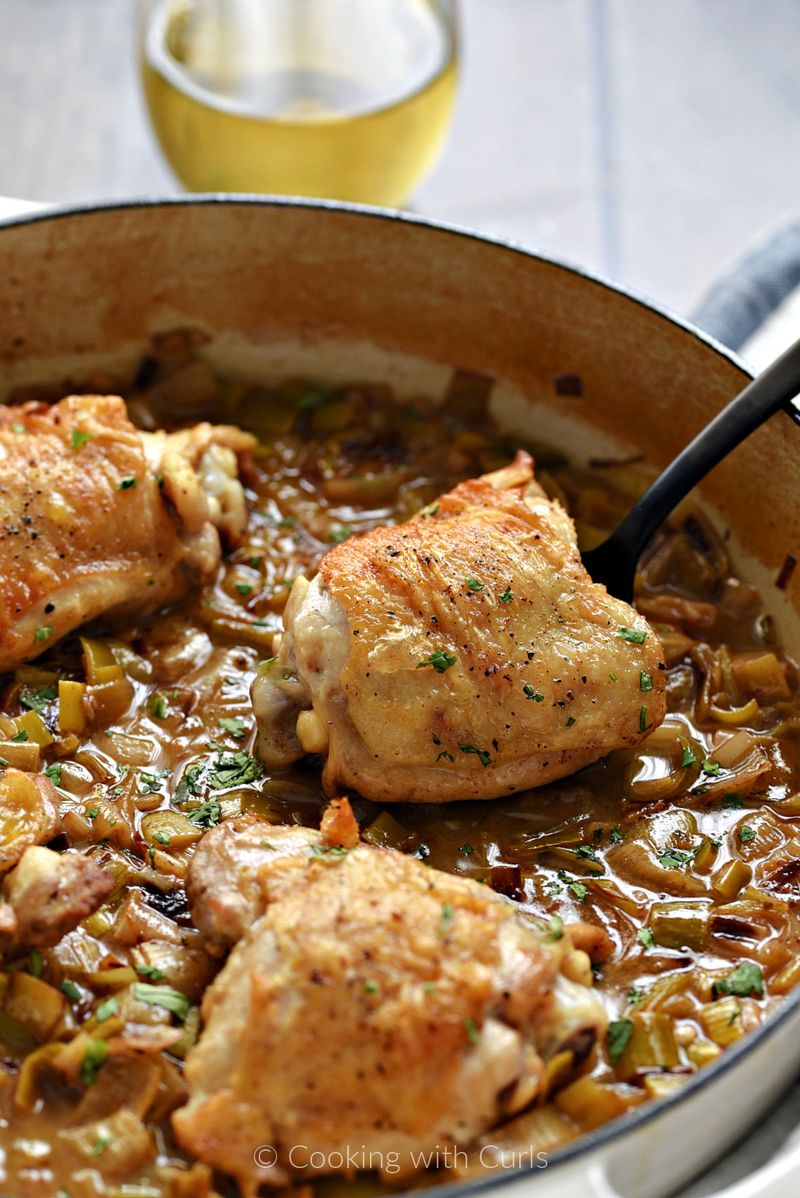 Poulet au Riesling (Alsatian Chicken in Riesling)