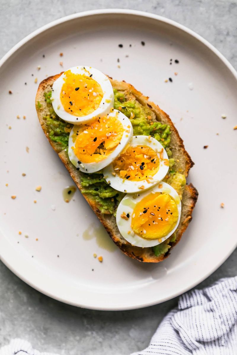 Hard-Boiled Egg and Avocado Toast