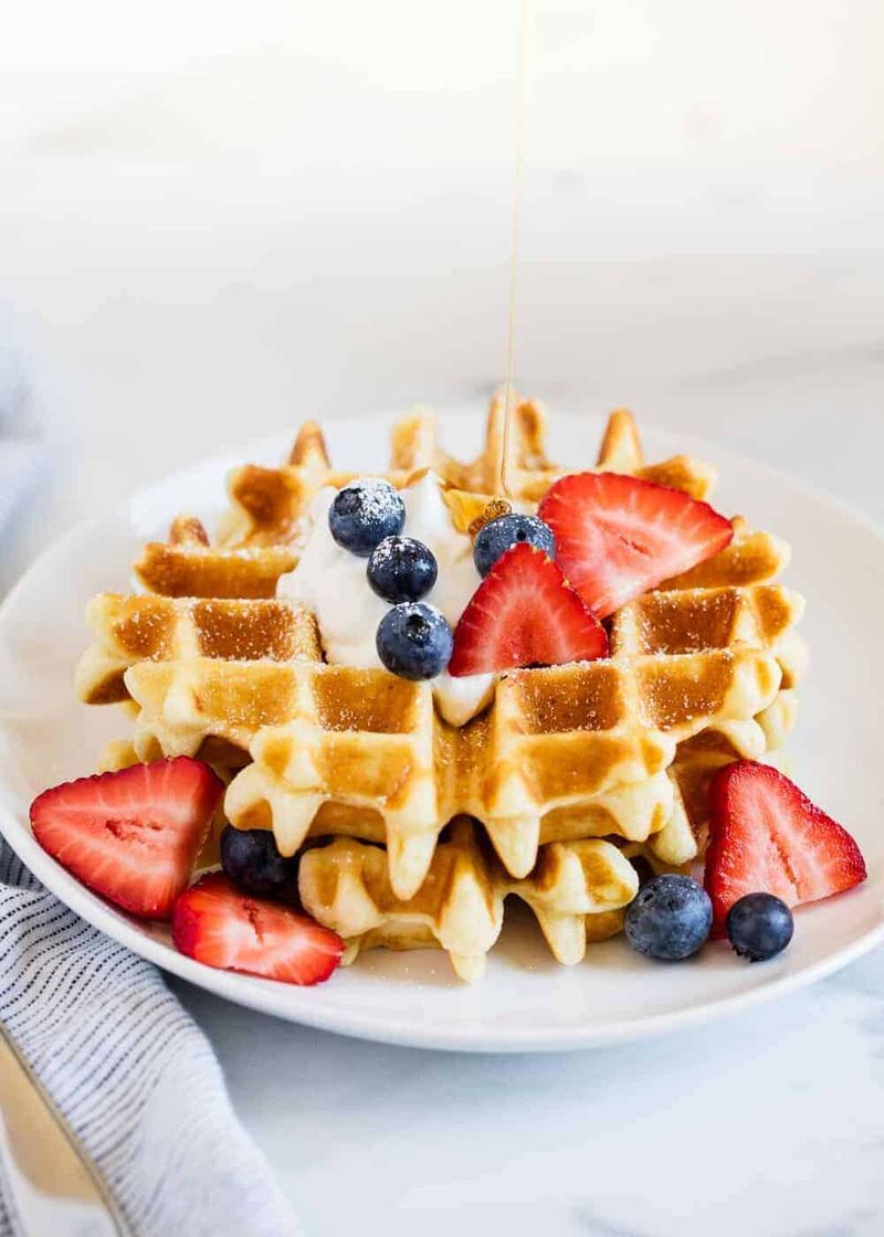 Belgian Waffles with Fresh Fruit