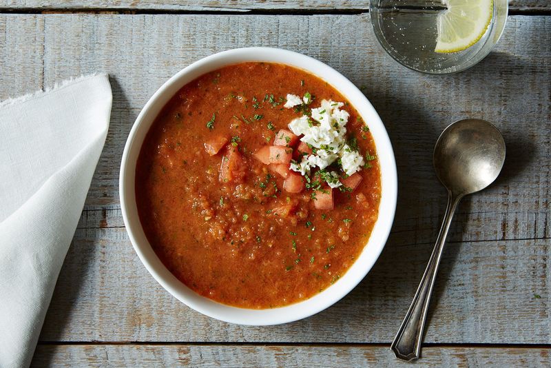 Watermelon and Feta Gazpacho