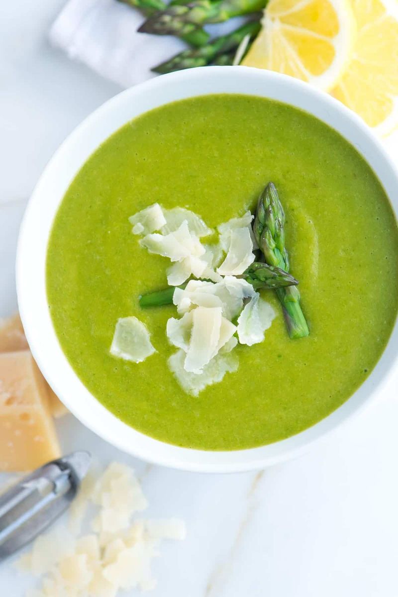 Chilled Asparagus Soup with Lemon