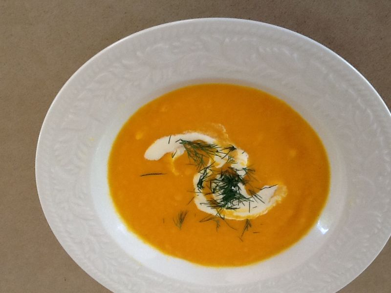 Cold Carrot and Ginger Soup