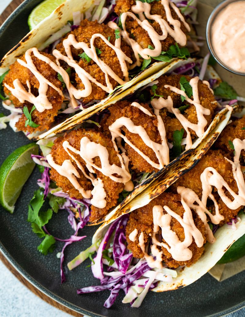 Chip Tacos With Spicy Slaw