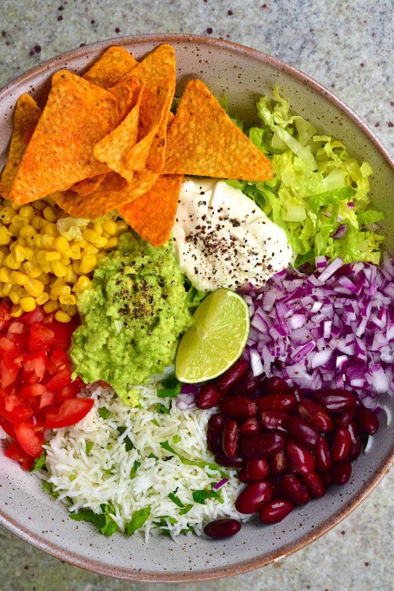 Chip and Bean Burrito Bowl
