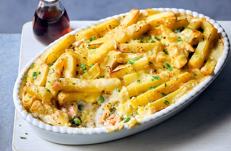 Chip-Based Fish and Chip Pie