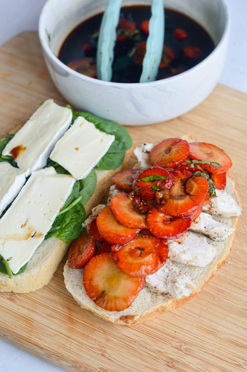 Strawberry Basil Balsamic Turkey Ciabatta
