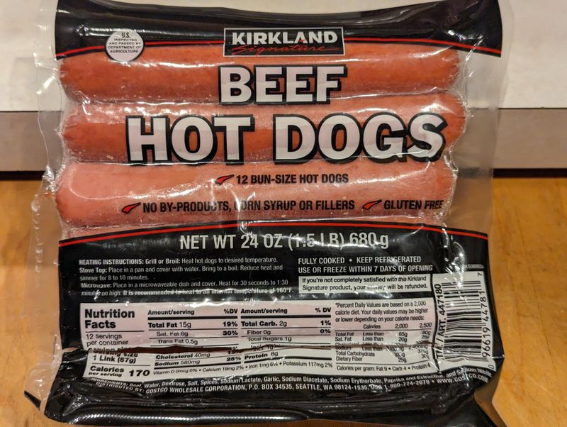 Hot Dog Eaten Cold, Straight From the Pack