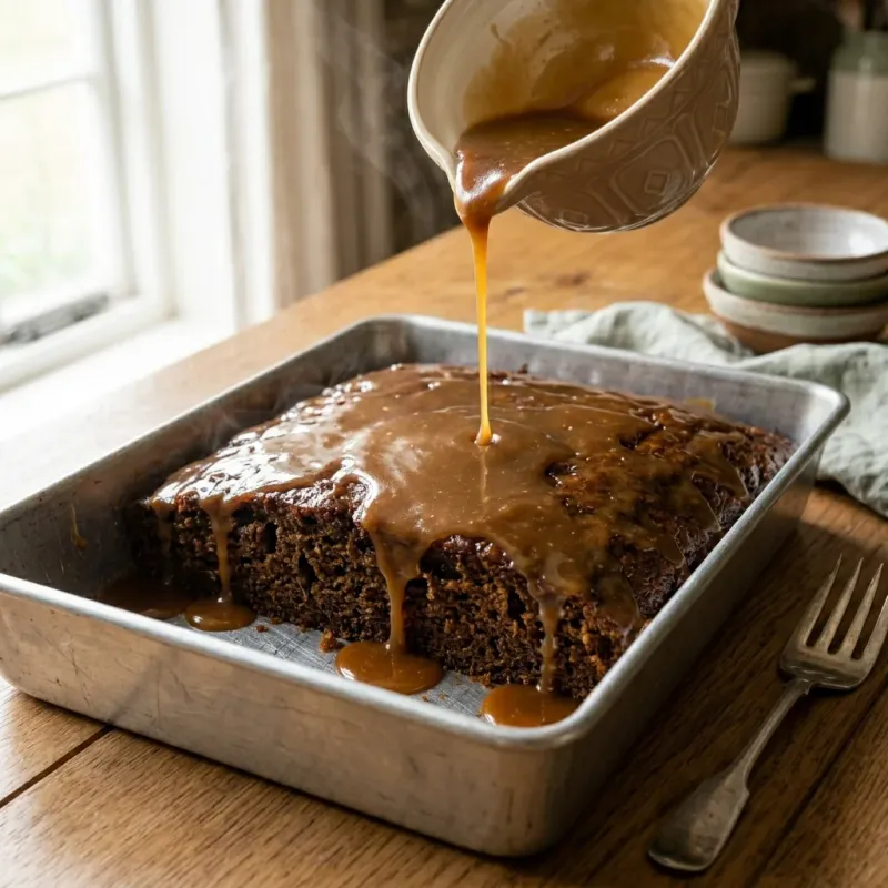 Sticky Toffee Traybake