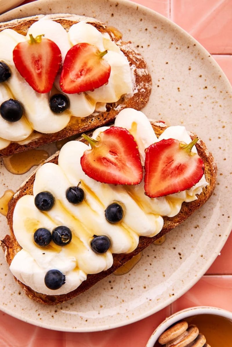 Ricotta Toast with Berries and Honey