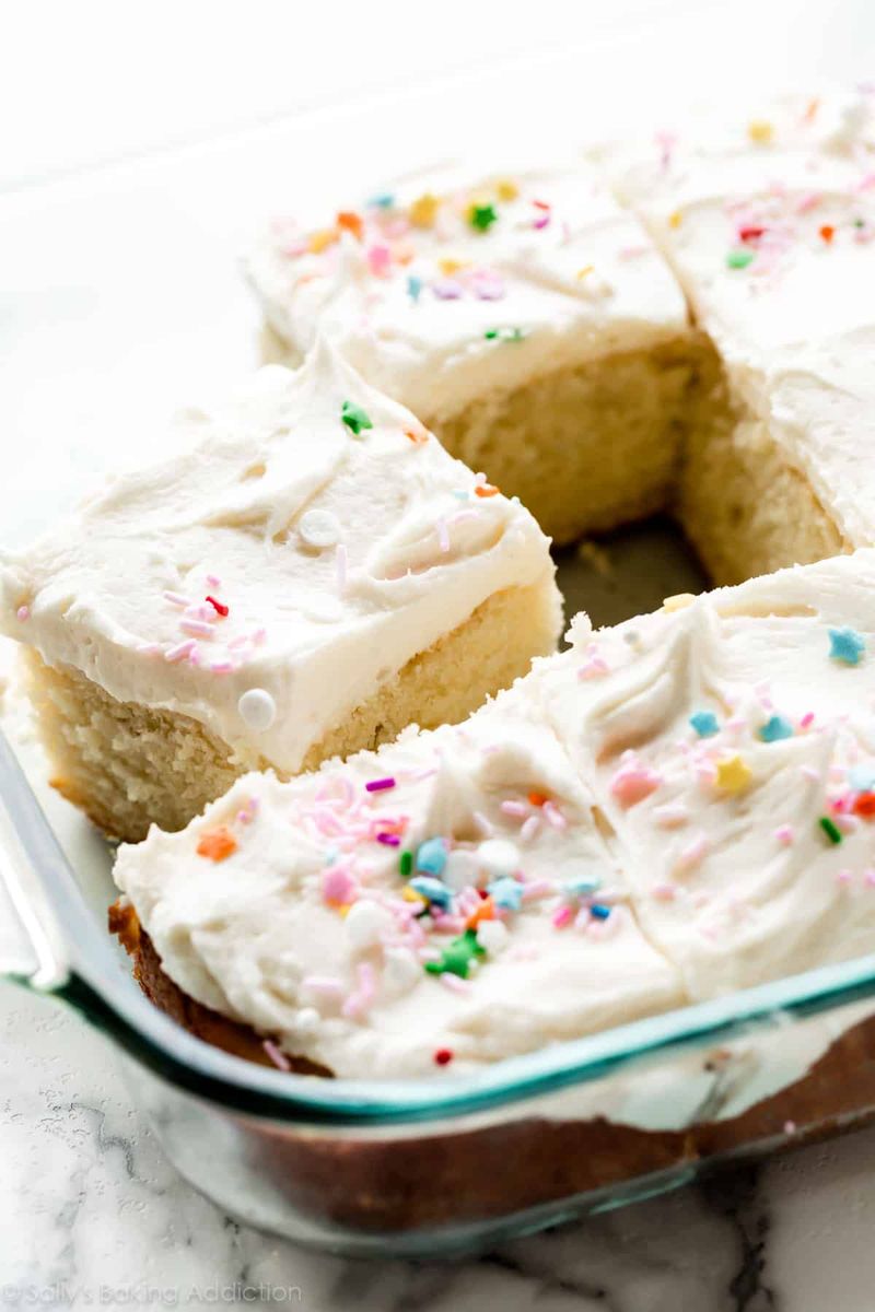 Vanilla Sheet Cake with Buttercream