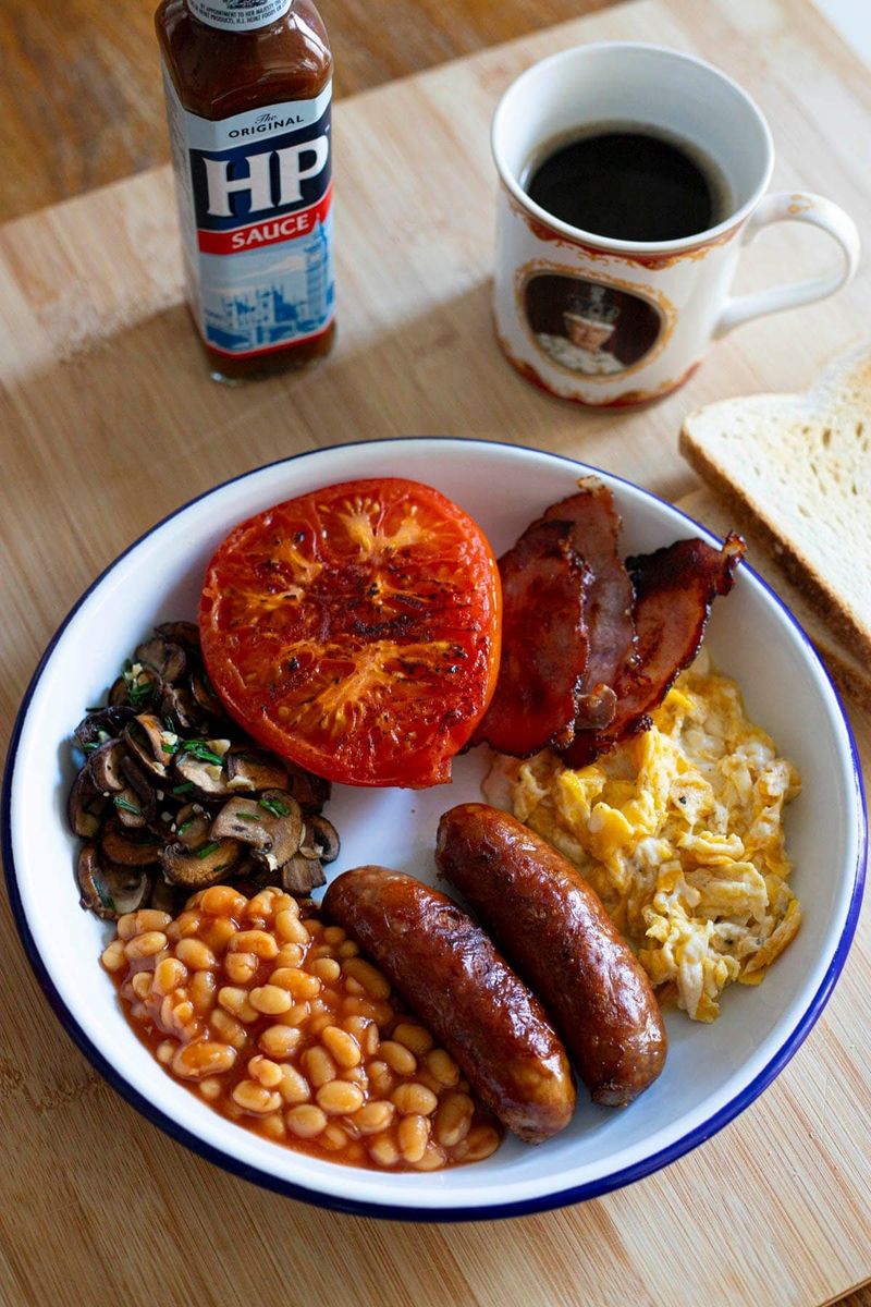Cream and Brown Sauce Mixed Together as a Dip
