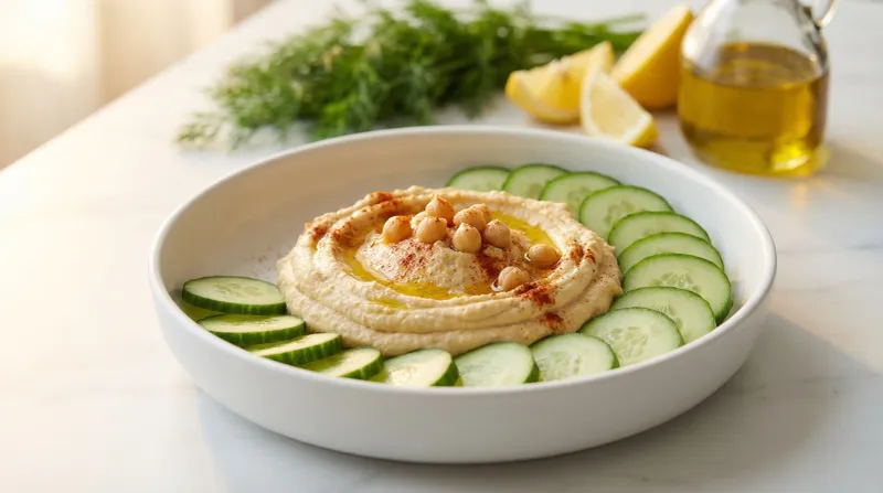 Cucumber and Hummus