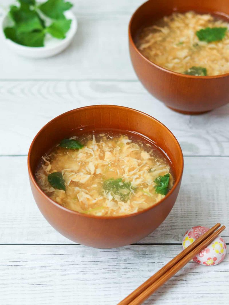 Egg Drop Miso Soup