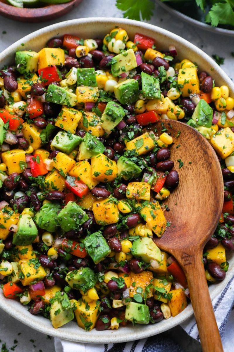 Mango Avocado Black Bean Salad