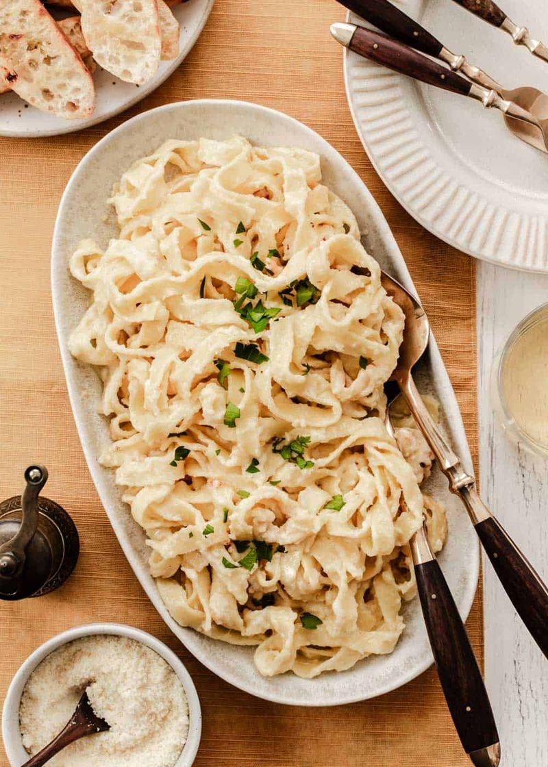 Homemade Fettuccine Alfredo