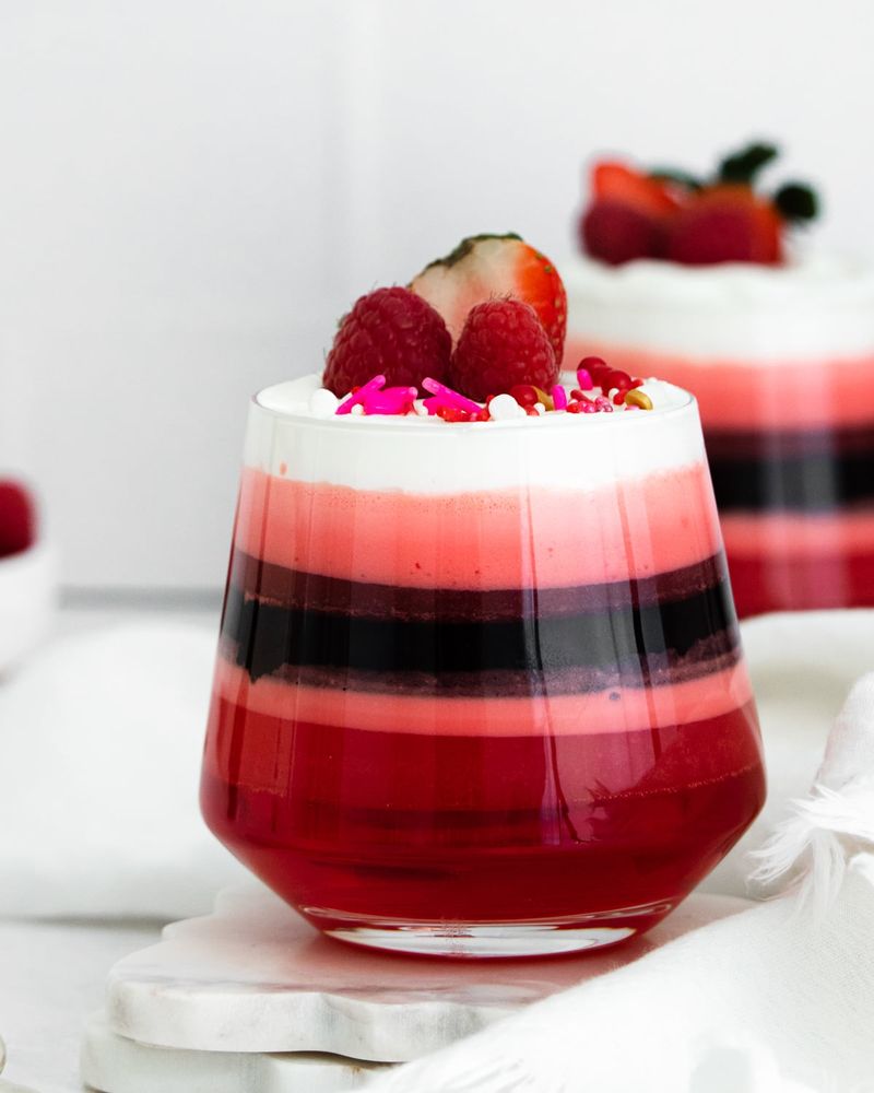 Strawberry Jello Pudding Cups