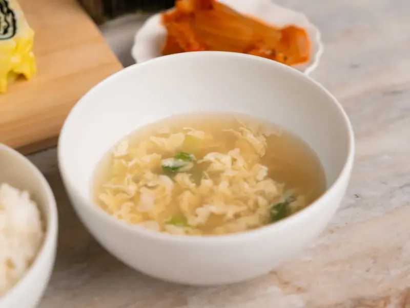 Korean Egg Drop Soup with Scallions