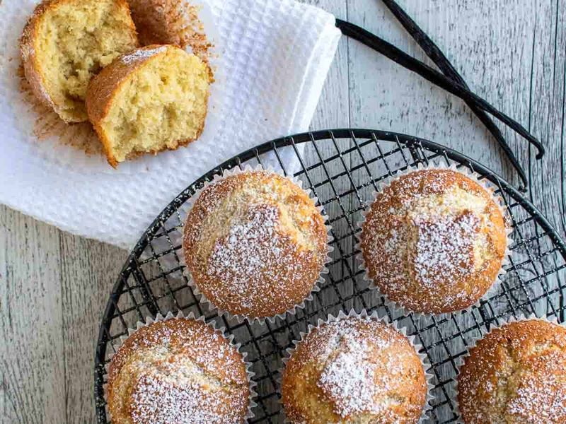 Brown Butter Vanilla Bean Muffins
