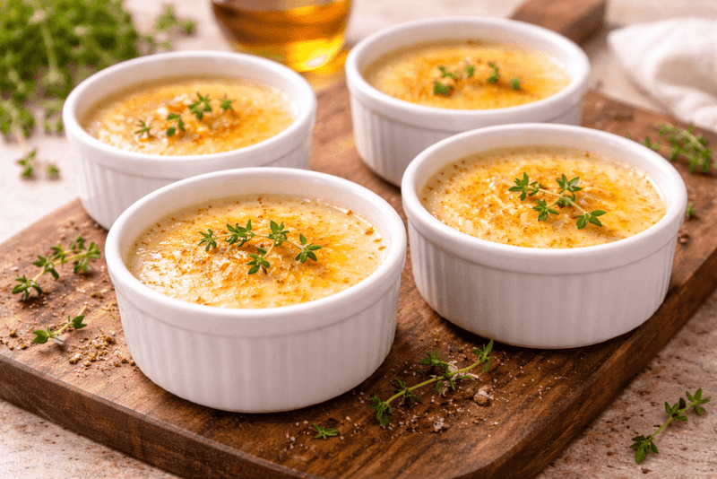 Salted Honey Custard Pudding